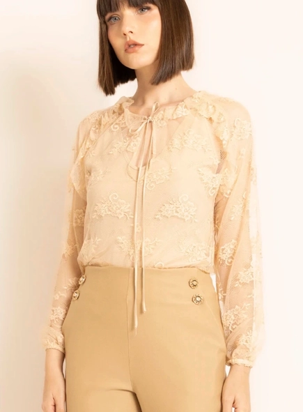 blusa renda borda barroca