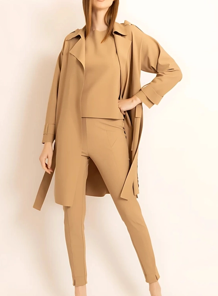 calça skinny block borda barroca