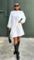 Vestido ml moletom babado paris