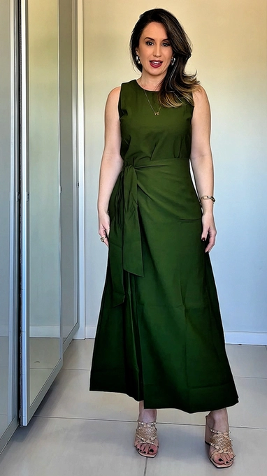 vestido alfaiataria envelope chic