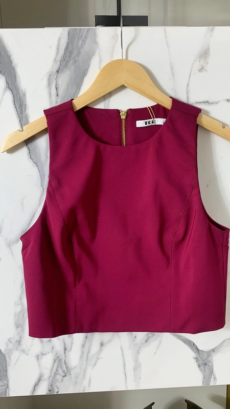 blusa top alfaiataria chic