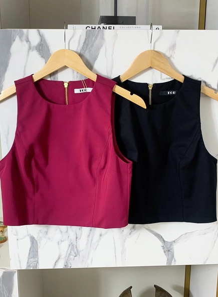 blusa top alfaiataria chic