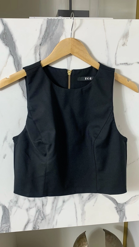 blusa top alfaiataria chic