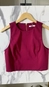 blusa top alfaiataria chic