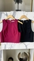blusa top alfaiataria chic