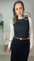 blusa top alfaiataria chic