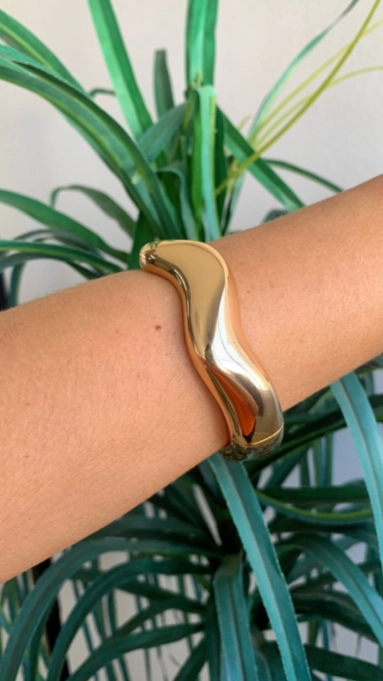 bracelete ondas finas