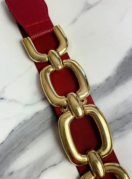 cinto couro elástico elos