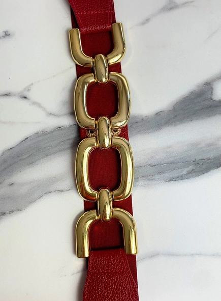 cinto couro elástico elos