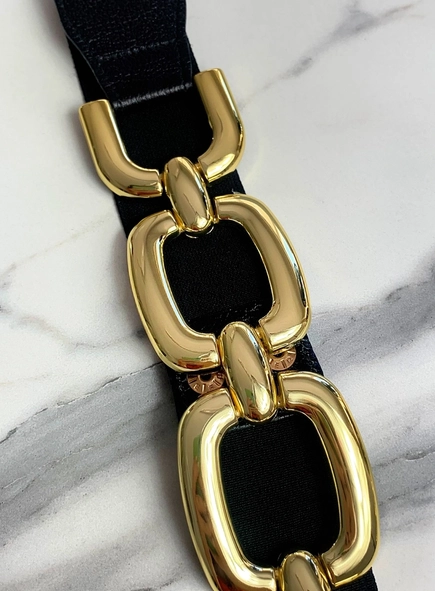 cinto couro elástico elos