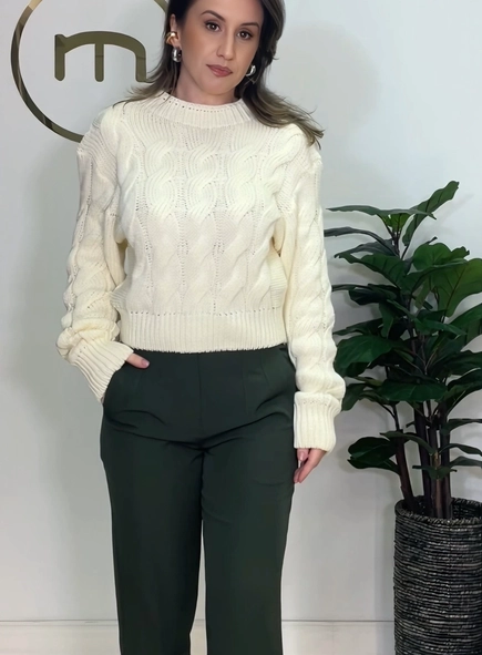 calça alfaiataria cintura alta pietra