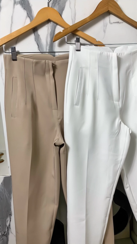 Calça alfaiataria cintura alta pietra