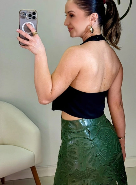 colete alfaiataria frente única livia