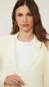 blazer cropped crepe animale