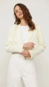 blazer cropped crepe animale