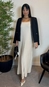 Vestido tricot midi alça fina
