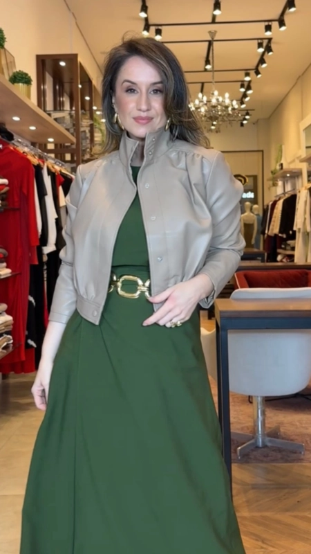 Jaqueta bomber pu anne