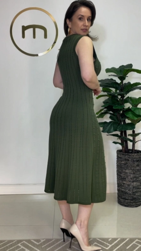 vestido tricot toque modal sylvie