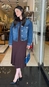vestido tricot toque modal sylvie