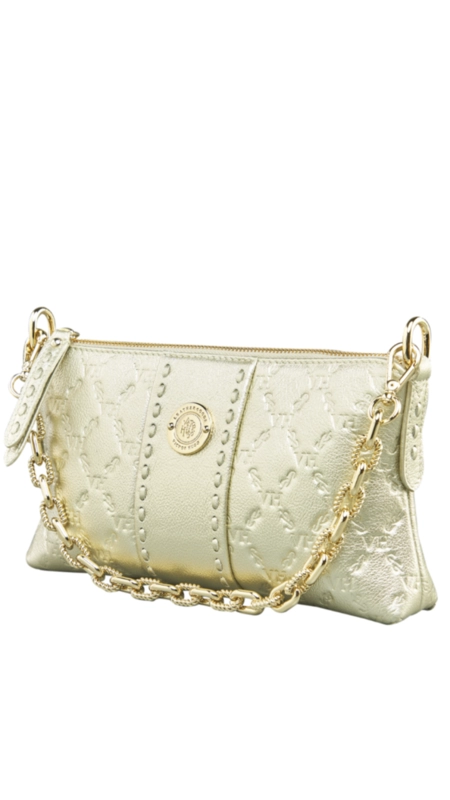 Bolsa ada catena shoulder elos vh couro metalizado