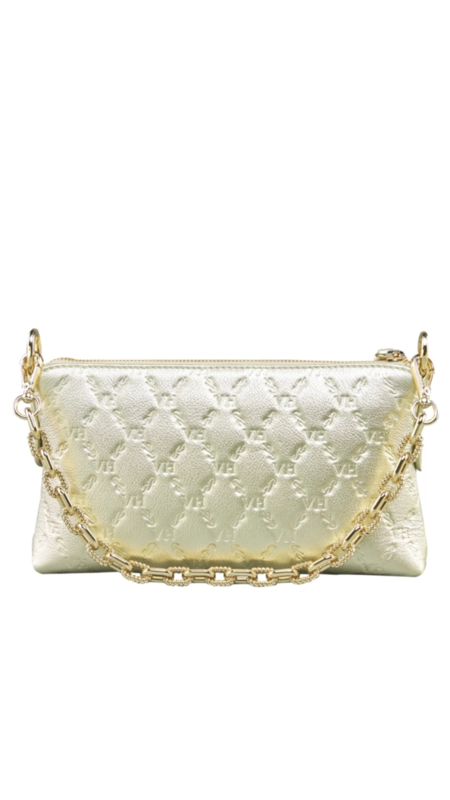 Bolsa ada catena shoulder elos vh couro metalizado