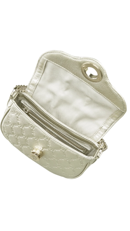 Bolsa lock baby messenger catena elos vh couro
