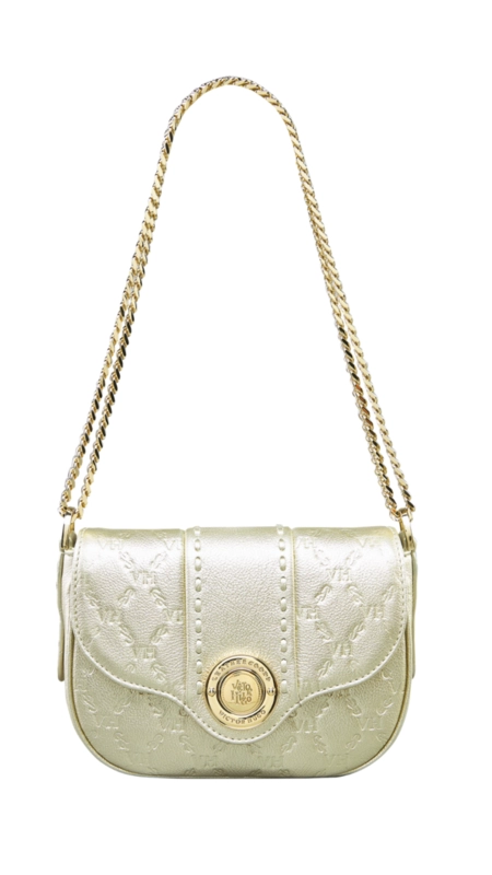 Bolsa lock baby messenger catena elos vh couro