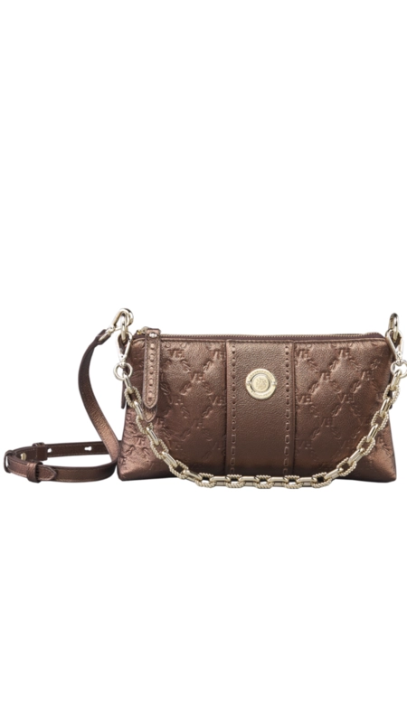 Bolsa ada catena shoulder elos vh couro metalizado