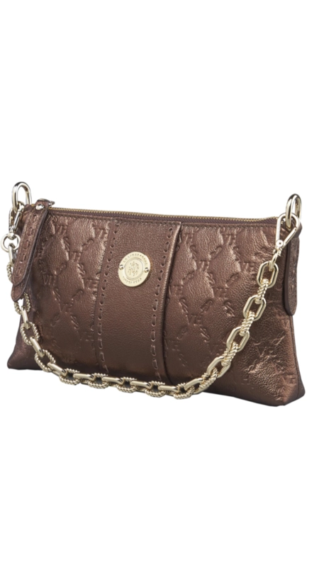 Bolsa ada catena shoulder elos vh couro metalizado