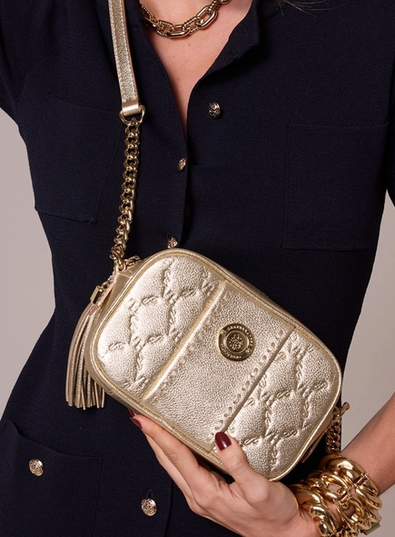 bolsa kaia elos vh small couro metalizado