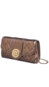 Bolsa lock clutch elos vh couro metalizado