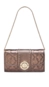 Bolsa lock clutch elos vh couro metalizado
