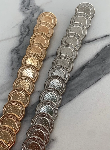 cinto metal elástico boho style