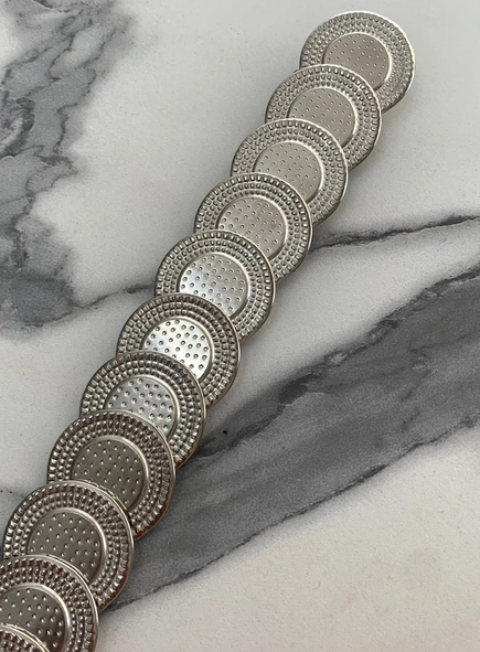 cinto metal elástico boho style