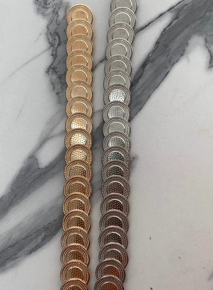 cinto metal elástico boho style