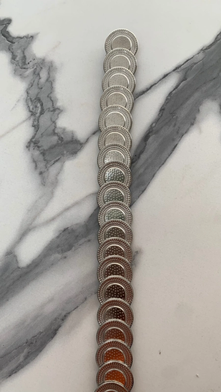 cinto metal elástico boho style