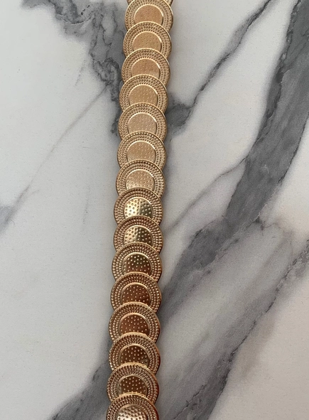 cinto metal elástico boho style