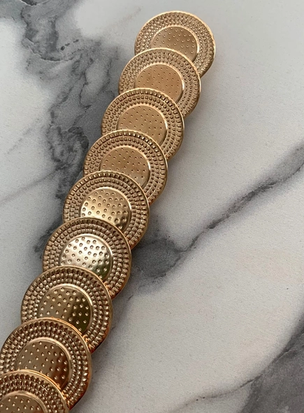 cinto metal elástico boho style