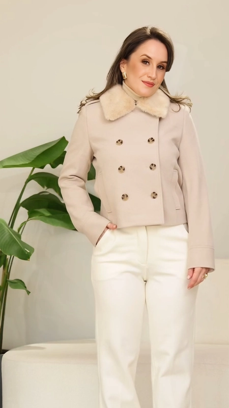 casaco tweed det gola dudalina