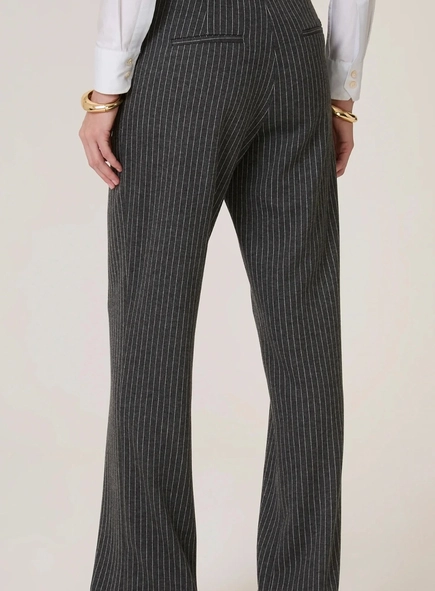 calça reta alfaiataria malha alice dudalina