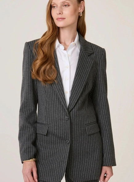 blazer regular malha alice dudalina