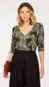 blusa dec v manga longa onça parda animale