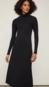 vestido midi basic manga longa animale
