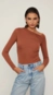 Blusa ombro franzido animale