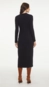vestido midi decote v luiza animale