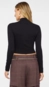 Blusa gola alta ml canelada animale