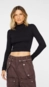 Blusa gola alta ml canelada animale