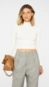 Blusa gola alta ml canelada animale