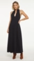 vestido midi meia malha ziper animale