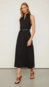 vestido midi meia malha ziper animale